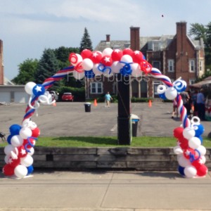 Patriotic Balloon Arch Albany